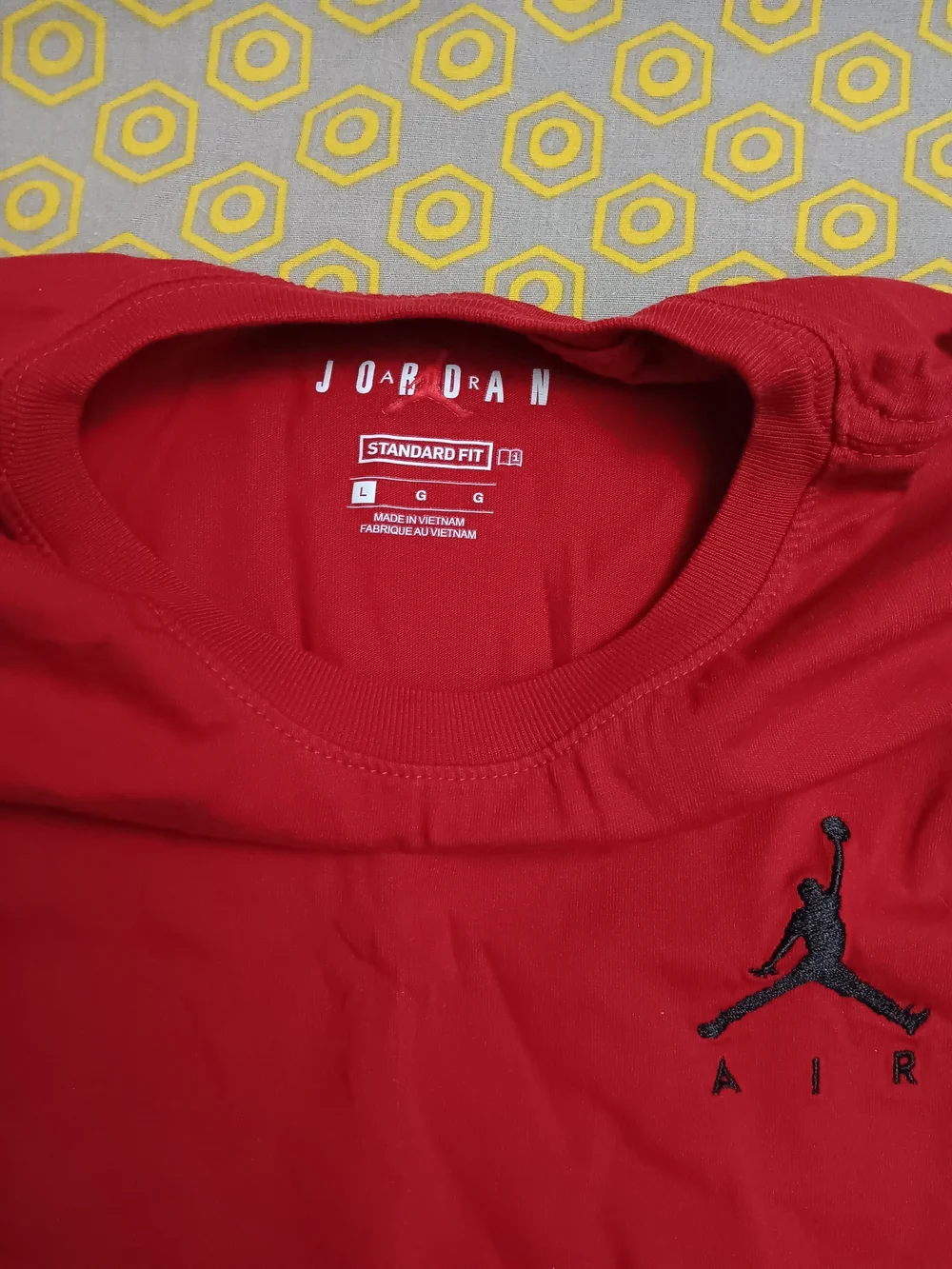 Jordan Red Short-Sleeve Jumpman Logo Tee